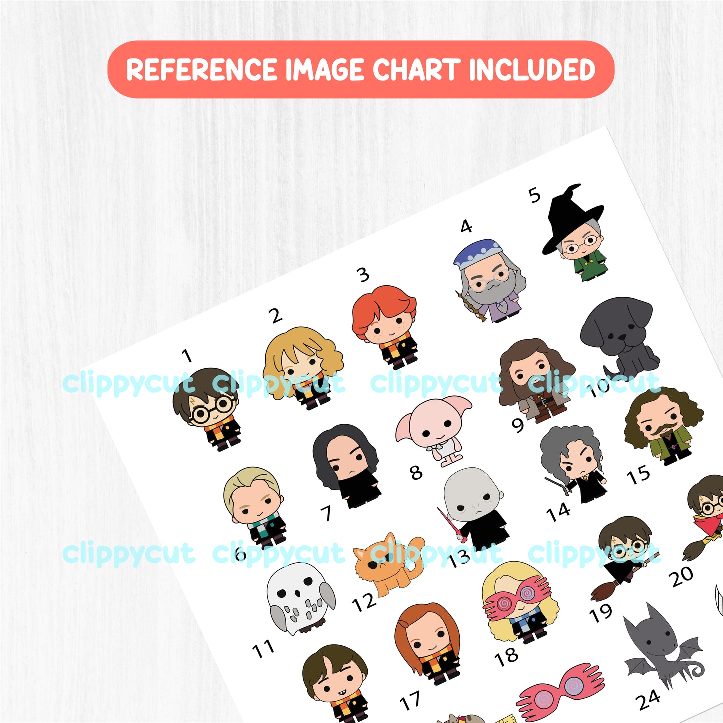 Harry Potter SVG Bundle - Chibi Characters Pack - Wizard Clipart - Harry Potter Sublimation T-shirt - PNG Designs - Cut Files - Cricut & Silhouette