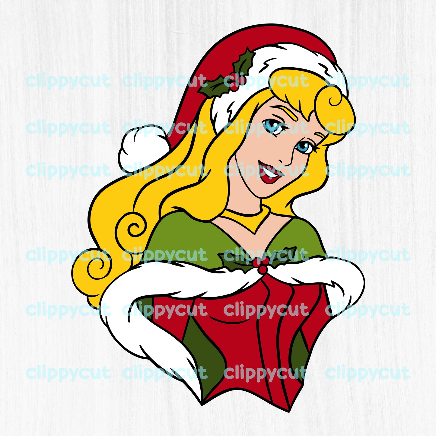 Aurora, Sleeping Beauty, Christmas Disney, Princesses Clipart Bundle