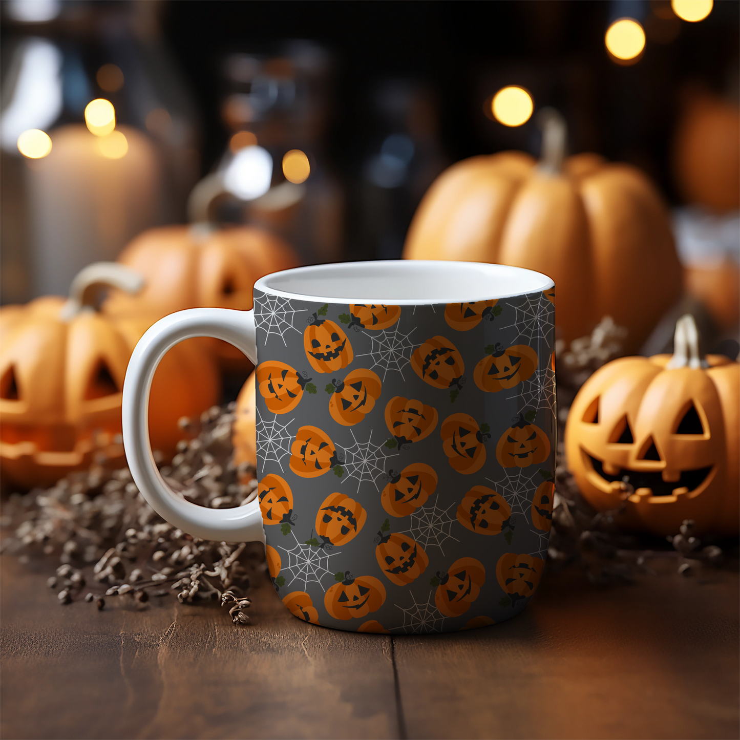 Halloween Digital Paper Bundle -12 Seamless Papers - Halloween Backgrounds Pack - Halloween Patterns - Pumpkins - Jack o Lantern - Ghosts - Skulls