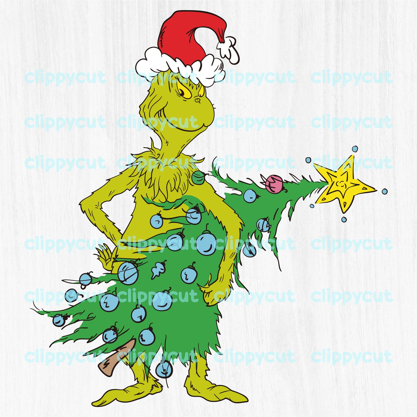 Retro Grinch Clipart Bundle - 32 Christmas PNGs featuring Grinch and Whoville characters for crafts and sublimation projects.