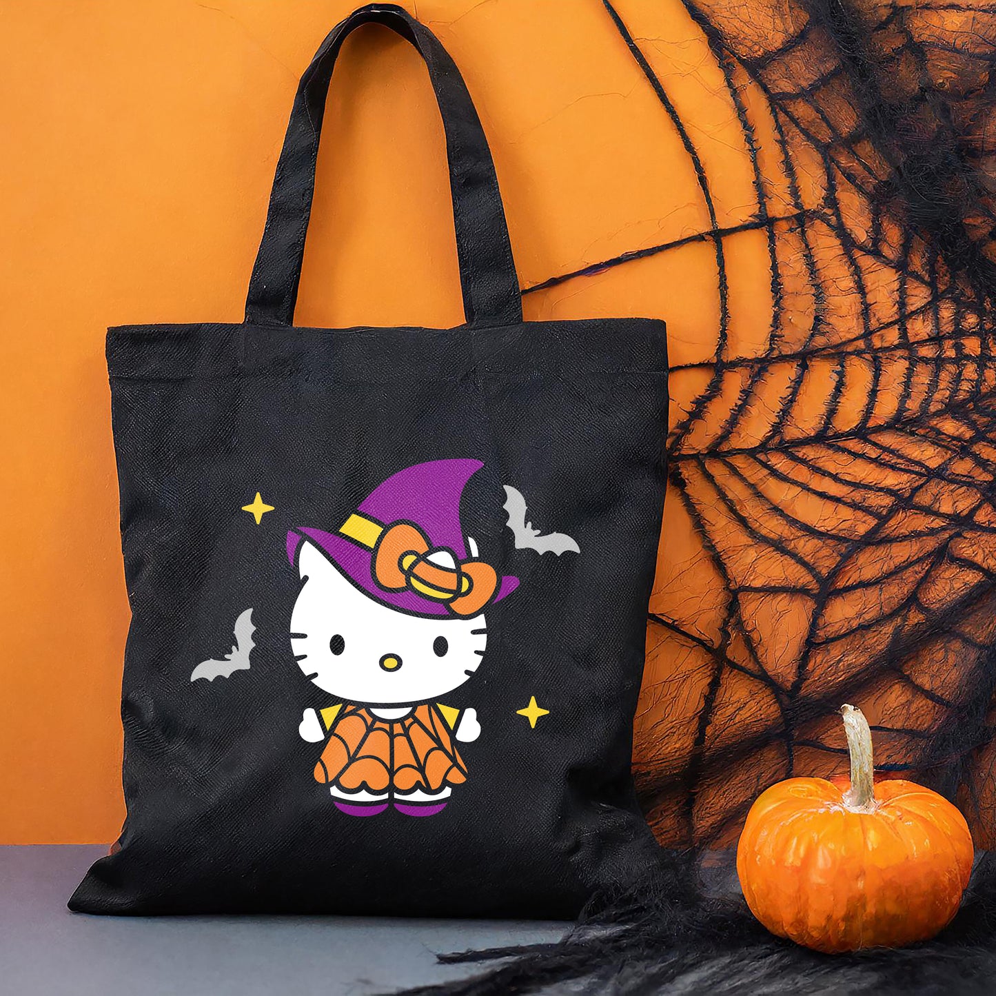 Witch Hello Kitty SVG - Cute Halloween PNG Clipart - Kawaii Cat Svg - Cricut, Silhouette Vector Cut File