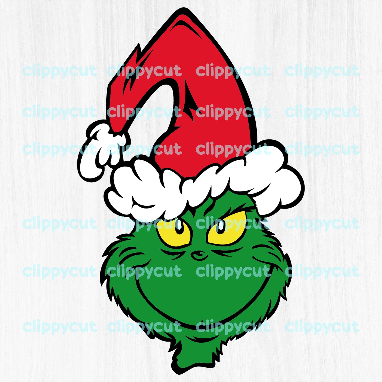 Grinch in retro style - PNG, SVG and DXF - Whoville Character Design