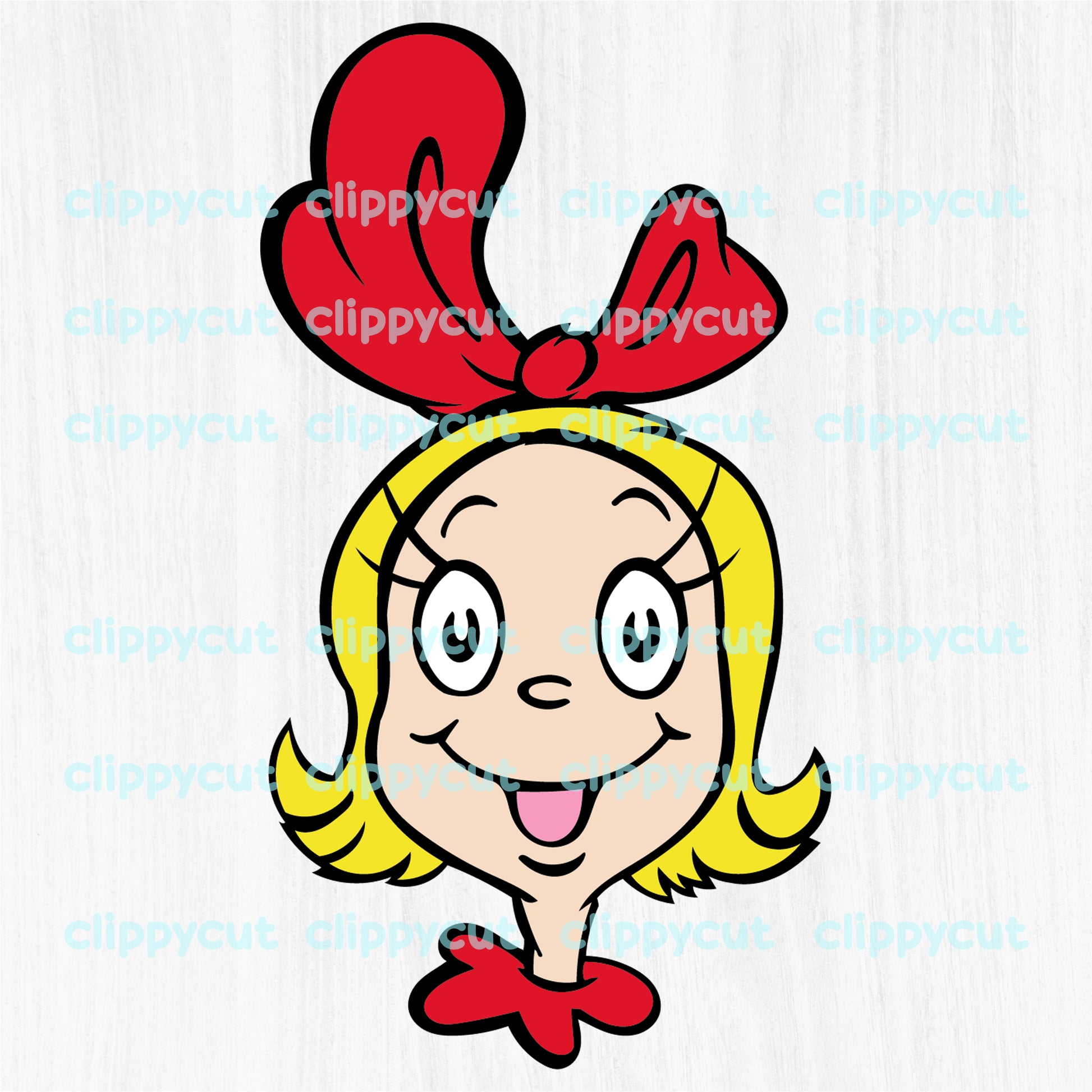 Cindy Lou Who in retro style - PNG, SVG and DXF - Whoville Character Design