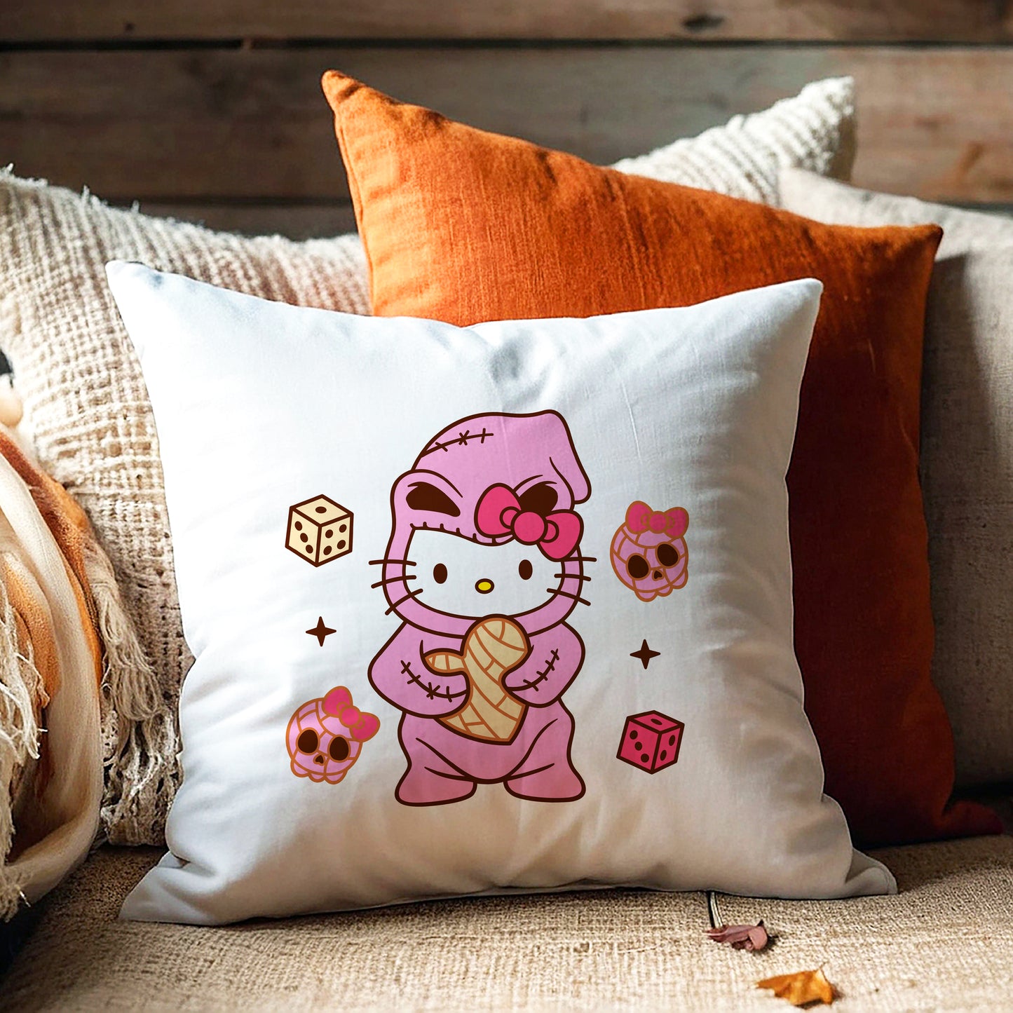 Oogie Boogie Concha Hello Kitty Svg - Boogie Man Kitty Svg - Halloween Sublimation - Kawaii Kitty Clipart - Cricut & Silhouette Vector Cut File