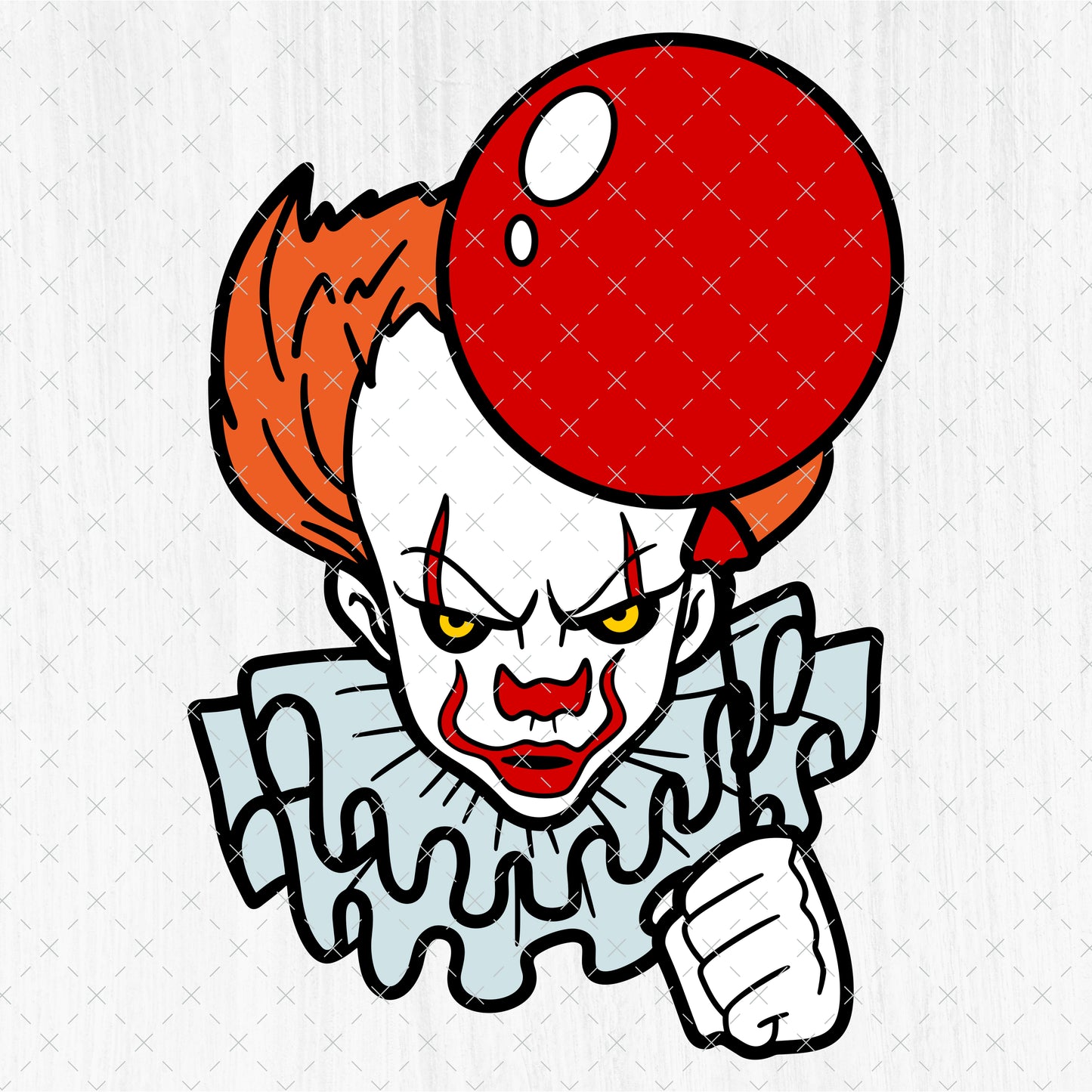 Pennywise IT Svg Bundle - Halloween Clipart - Dancing Clown Svg - Cricut & Silhouette Vector Cut Files - Pennywise Sublimation Shirt