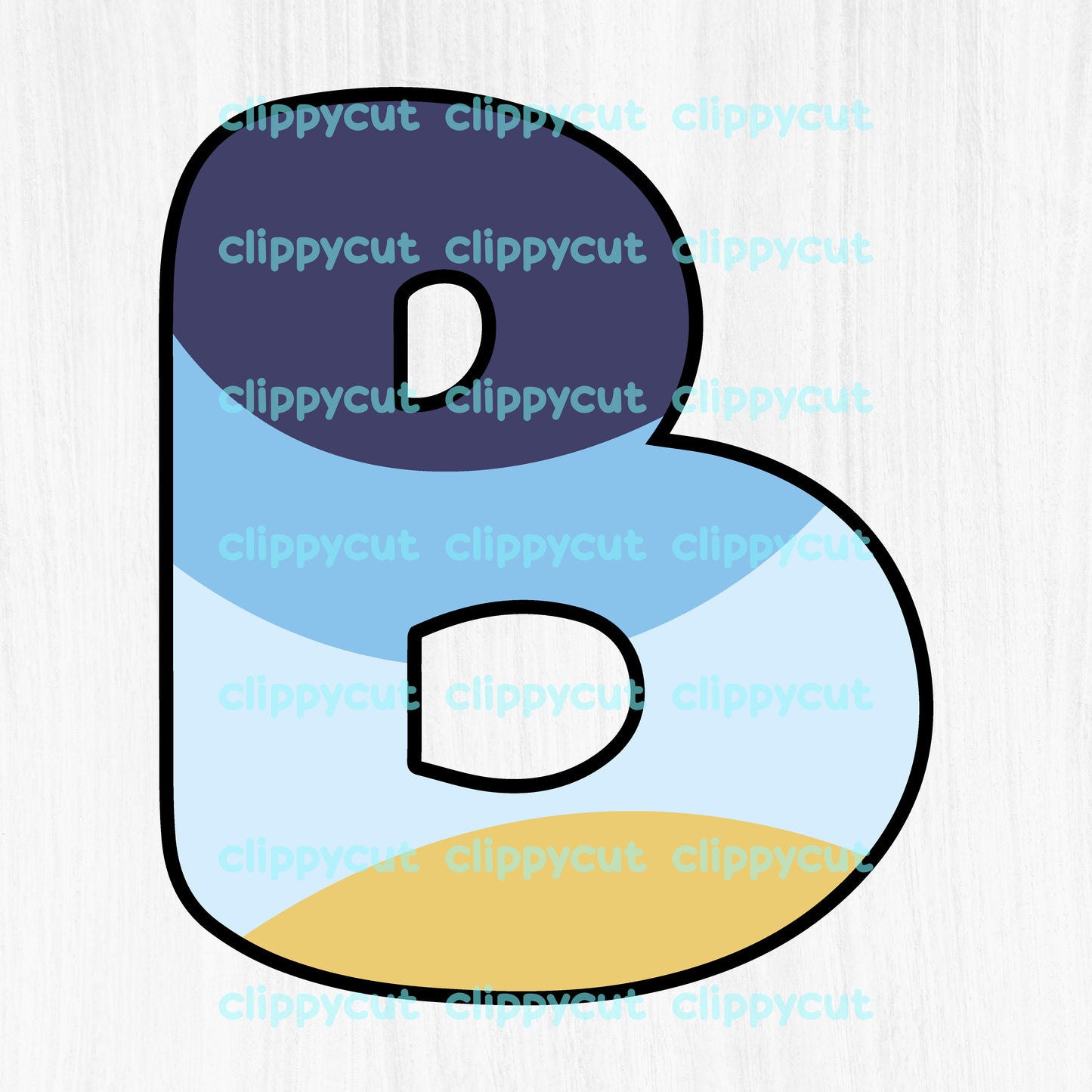 Bluey Letters and Numbers - Inspired Font - Alphabet - Cute Letters - Cricut Cut Files SVG - Bluey Clipart